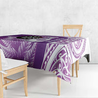 Personalised New Zealand Darts Tablecloth Aotearoa Fern Mix Paua Shell Manaia - Purple LT14 - Polynesian Pride