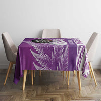 Personalised New Zealand Darts Tablecloth Aotearoa Fern Mix Paua Shell Manaia - Purple LT14 - Polynesian Pride