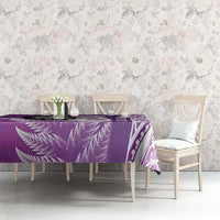 Personalised New Zealand Darts Tablecloth Aotearoa Fern Mix Paua Shell Manaia - Purple LT14 - Polynesian Pride