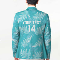 New Zealand Silver Fern Rugby Custom Blazer Go Aotearoa Champions Turquoise Version - Polynesian Pride