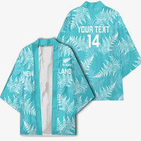 New Zealand Silver Fern Rugby Custom Kimono Go Aotearoa Champions Turquoise Version - Polynesian Pride