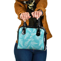 New Zealand Silver Fern Rugby Custom Shoulder Handbag Go Aotearoa Champions Turquoise Version - Polynesian Pride