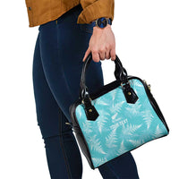 New Zealand Silver Fern Rugby Custom Shoulder Handbag Go Aotearoa Champions Turquoise Version - Polynesian Pride