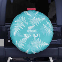 New Zealand Silver Fern Rugby Custom Spare Tire Cover Go Aotearoa Champions Turquoise Version - Polynesian Pride