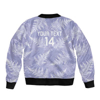 New Zealand Silver Fern Rugby Custom Bomber Jacket Go Aotearoa Champions Purple Version - Polynesian Pride