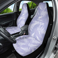New Zealand Silver Fern Rugby Custom Car Seat Cover Go Aotearoa Champions Purple Version - Polynesian Pride