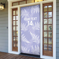 New Zealand Silver Fern Rugby Custom Door Cover Go Aotearoa Champions Purple Version - Polynesian Pride