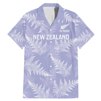 New Zealand Silver Fern Rugby Custom Family Matching Mermaid Dress and Hawaiian Shirt Go Aotearoa Champions Purple Version - Polynesian Pride