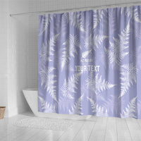 New Zealand Silver Fern Rugby Custom Shower Curtain Go Aotearoa Champions Purple Version - Polynesian Pride