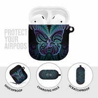 Suicide Prevention New Zealand AirPods Case Aotearoa Maori Butterfly Mix Silver Fern - Polynesian Pride
