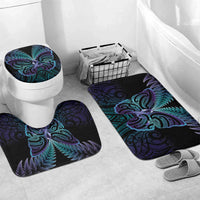 Suicide Prevention New Zealand Bathroom Set Aotearoa Maori Butterfly Mix Silver Fern - Polynesian Pride