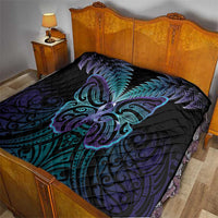 Suicide Prevention New Zealand Quilt Aotearoa Maori Butterfly Mix Silver Fern - Polynesian Pride