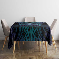 Suicide Prevention New Zealand Tablecloth Aotearoa Maori Butterfly Mix Silver Fern - Polynesian Pride