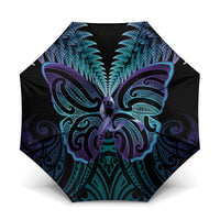 Suicide Prevention New Zealand Umbrella Aotearoa Maori Butterfly Mix Silver Fern - Polynesian Pride