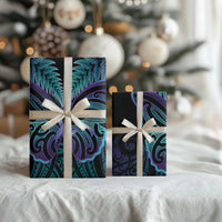 Suicide Prevention New Zealand Wrapping Paper Aotearoa Maori Butterfly Mix Silver Fern - Polynesian Pride