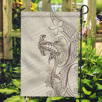Beige Hawaii Garden Flag Hammerhead Shark Tattoo Curve Polynesian - Polynesian Pride