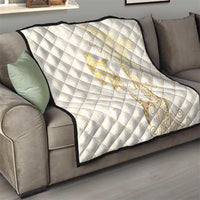 Gold and White Hawaii Quilt Hammerhead Shark Tattoo Curve Polynesian - Polynesian Pride