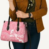 Personalised Polynesia Breast Cancer Awareness Leather Bag Brave Strong Butterfly Pink Ribbon LT14 - Polynesian Pride
