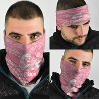 Personalised Polynesia Breast Cancer Awareness Neck Gaiter Brave Strong Butterfly Pink Ribbon LT14 - Polynesian Pride