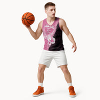Personalised Polynesia Breast Cancer Awareness Basketball Jersey Fight With Hope Pink Ribbon Boxing Gloves LT14 - Polynesian Pride