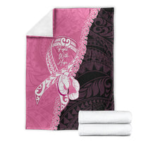Polynesia Breast Cancer Awareness Blanket Fight With Hope Pink Ribbon Boxing Gloves LT14 - Polynesian Pride