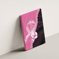 Polynesia Breast Cancer Awareness Canvas Wall Art Fight With Hope Pink Ribbon Boxing Gloves LT14 - Polynesian Pride