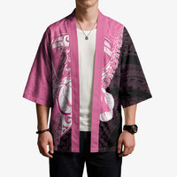 Personalised Polynesia Breast Cancer Awareness Kimono Fight With Hope Pink Ribbon Boxing Gloves LT14 - Polynesian Pride