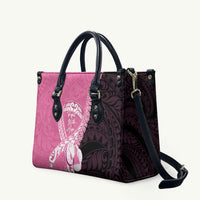 Polynesia Breast Cancer Awareness Leather Bag Fight With Hope Pink Ribbon Boxing Gloves LT14 Pink - Polynesian Pride