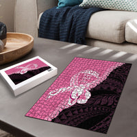 Polynesia Breast Cancer Awareness Puzzle Fight With Hope Pink Ribbon Boxing Gloves LT14 - Polynesian Pride