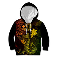 Hawaii Kid Hoodie Fish Hook Tattoo Mix Polynesian Plumeria Reggae Version LT14 Reggae - Polynesian Pride