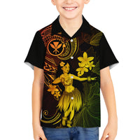Hawaii Family Matching Puletasi Dress and Hawaiian Shirt Hula Girl Mix Polynesian Plumeria Reggae Version LT14 Son's Shirt Reggae - Polynesian Pride