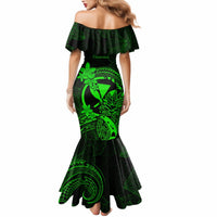 Hawaii Mermaid Dress Pineapple Mix Polynesian Plumeria Green Version LT14 - Polynesian Pride