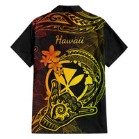 Hawaii Kid Hawaiian Shirt Shaka Tattoo Mix Polynesian Plumeria Reggae Version LT14 - Polynesian Pride