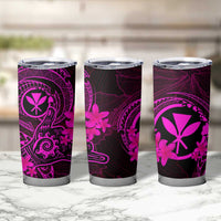 Hawaii Tumbler Cup Shaka Tattoo Mix Polynesian Plumeria Pink Version LT14 - Polynesian Pride