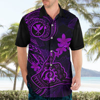 Hawaii Hawaiian Shirt Shaka Tattoo Mix Polynesian Plumeria Purple Version LT14 - Polynesian Pride