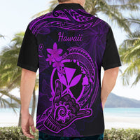 Hawaii Hawaiian Shirt Shaka Tattoo Mix Polynesian Plumeria Purple Version LT14 - Polynesian Pride