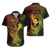 Hawaii Hawaiian Shirt Hammerhead Shark Tattoo Mix Polynesian Plumeria Reggae Version LT14 - Polynesian Pride