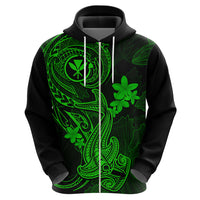 Hawaii Hoodie Hammerhead Shark Tattoo Mix Polynesian Plumeria Green Version LT14 - Polynesian Pride