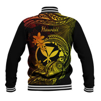 Hawaii Baseball Jacket Turtle Mix Polynesian Plumeria Reggae Version LT14 - Polynesian Pride