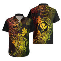 Hawaii Hawaiian Shirt Turtle Mix Polynesian Plumeria Reggae Version LT14 - Polynesian Pride