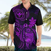 Hawaii Hawaiian Shirt Turtle Mix Polynesian Plumeria Purple Version LT14 - Polynesian Pride