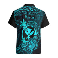 Hawaii Hawaiian Shirt Turtle Mix Polynesian Plumeria Turquoise Version LT14 - Polynesian Pride