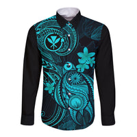 hawaii-long-sleeve-button-shirt-turtle-mix-polynesian-plumeria-turquoise-version