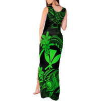 Hawaii Tank Maxi Dress Turtle Mix Polynesian Plumeria Green Version LT14 - Polynesian Pride