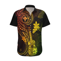 Hawaii Hawaiian Shirt Ukulele Mix Polynesian Plumeria Reggae Version LT14 Reggae - Polynesian Pride