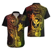 Hawaii Hawaiian Shirt Ukulele Mix Polynesian Plumeria Reggae Version LT14 - Polynesian Pride