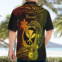 Hawaii Hawaiian Shirt Ukulele Mix Polynesian Plumeria Reggae Version LT14 - Polynesian Pride