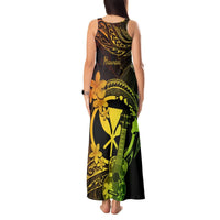 Hawaii Tank Maxi Dress Ukulele Mix Polynesian Plumeria Reggae Version LT14 - Polynesian Pride