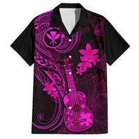 hawaii-family-matching-summer-maxi-dress-and-hawaiian-shirt-ukulele-mix-polynesian-plumeria-pink-version