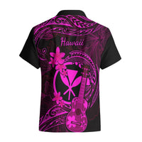 Hawaii Hawaiian Shirt Ukulele Mix Polynesian Plumeria Pink Version LT14 - Polynesian Pride
